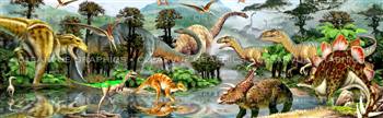 Dinoscape Panorama Wildlife Rear Window Graphic