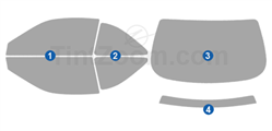 1999 Acura CL 2 Door Coupe Window Tint Kit