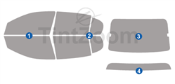 2010 Chevrolet Cobalt 4 Door Sedan Precut Tint Kit