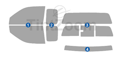 2006 Chevrolet Colorado 2 Door Extended Cab Precut Tint Kit