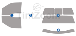 2020 Ford F450 2 Door Standard Cab Window Tint Kit