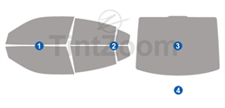 2023 Dodge Charger 4 Door Sedan Window Tint Kit