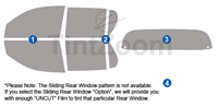 2016 Toyota Hilux 4 Door Crew Cab Window Tint Kit