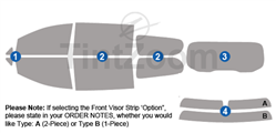 2024 Chrysler Pacifica Plug-in Hybrid Mini Van Window Tint Kit