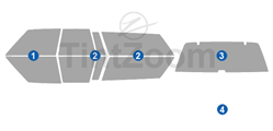 1981 Chevrolet Malibu 4 Door Wagon Precut Tint Kit