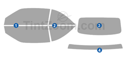 2007 Audi A4 2 Door Convertible Window Tint Kit