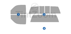 1990 Chevrolet Silverado 2 Door Standard Cab Precut Tint Kit