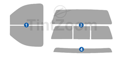 2009 Chevrolet Silverado 1500 2 Door Standard Cab Precut Tint Kit