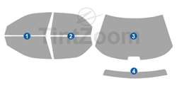 1995 Chrysler Concorde 4 Door Sedan Window Tint Kit