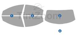2000 Chrysler Concorde 4 Door Sedan Window Tint Kit