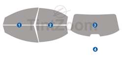 2005 Chrysler Concorde 4 Door Sedan Window Tint Kit