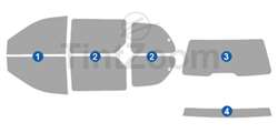1999 Chrysler Town and Country Mini Van Window Tint Kit