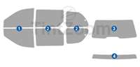 2001 Chrysler Voyager Mini Van Window Tint Kit