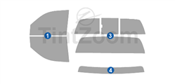 1997 Dodge Dakota 2 Door Standard Cab Window Tint Kit