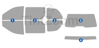 1996 Dodge Grand Caravan Mini Van Window Tint Kit