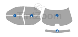 1996 Dodge Intrepid 4 Door Sedan Window Tint Kit