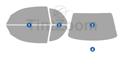 1999 Dodge Neon 2 Door Coupe Window Tint Kit