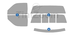 1998 Dodge Ram 2 Door Standard Cab Window Tint Kit