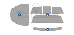 2003 Dodge Ram 2 Door Standard Cab Window Tint Kit
