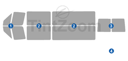 2004 Dodge Sprinter 140WB Van Window Tint Kit