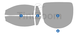 1998 Eagle Talon 2 Door Coupe Window Tint Kit