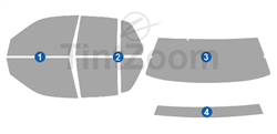 2006 Ford Crown Victoria 4 Door Sedan Window Tint Kit