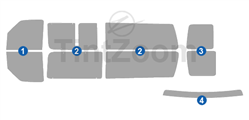 2008 Ford Econoline E-Series Van Window Tint Kit