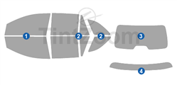 2010 Ford Edge 4 Door SUV Window Tint Kit