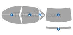 2005 Audi A8L 4 Door Sedan Window Tint Kit