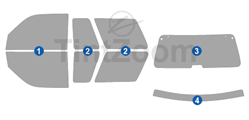 1995 Ford Explorer 2 Door SUV Window Tint Kit