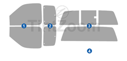 2003 Ford F150 2 Door Extended Cab Window Tint Kit