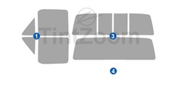 1992 Ford F150 2 Door Standard Cab Window Tint Kit
