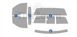 2007 Ford F150 2 Door Standard Cab Window Tint Kit