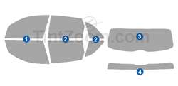 2010 Audi Q5 4 Door SUV Window Tint Kit