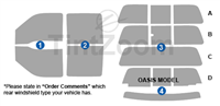2016 Ford F450 4 Door Crew Cab Window Tint Kit