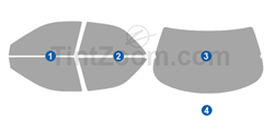 1999 Acura Integra 4 Door Sedan Window Tint Kit