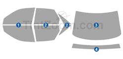2003 Audi S8 4 Door Sedan Window Tint Kit