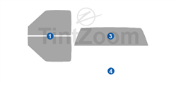 1996 GMC Sonoma S-15 2 Door Standard Cab Window Tint Kit