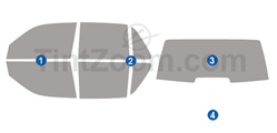 2007 Bentley Arnage Sedan Window Tint Kit