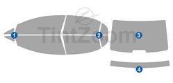 2011 Honda Civic Hybrid 4 Door Sedan Window Tint Kit