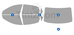 2010 Hyundai Azera 4 Door Sedan Window Tint Kit