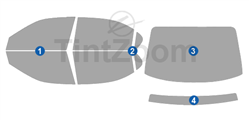 2000 Infiniti I30 4 Door Sedan Precut Tint Kit