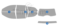 2004 Jaguar X Type 4 Door Wagon Window Tint Kit