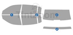 2007 Kia Amanti 4 Door Sedan Window Tint Kit