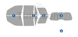 2014 LandRover LR2 4 Door SUV Window Tint Kit