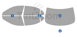 2003 Lexus ES 4 Door Sedan Window Tint Kit