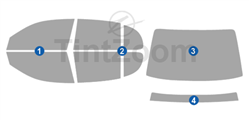 1995 Lexus GS 4 Door Sedan Window Tint Kit