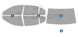 2005 Lexus GS 4 Door Sedan Window Tint Kit