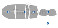 2008 Lexus LX 4 Door SUV Window Tint Kit