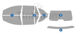 2010 Lincoln MKX 4 Door SUV Window Tint Kit